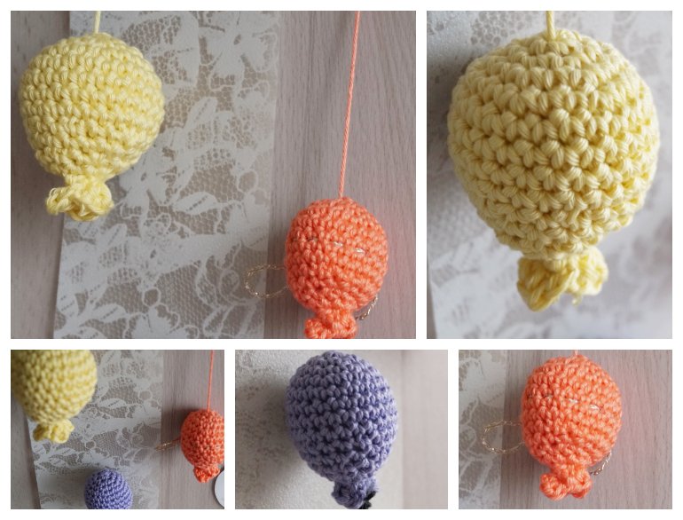 Blog-Inhaltsbild für 'Luftige Luftballons, kostenlose Häkelanleitung'